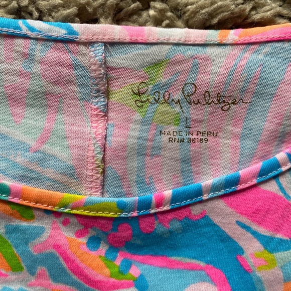 Lilly Pulitzer T-shirt dress size L - Picture 7 of 7